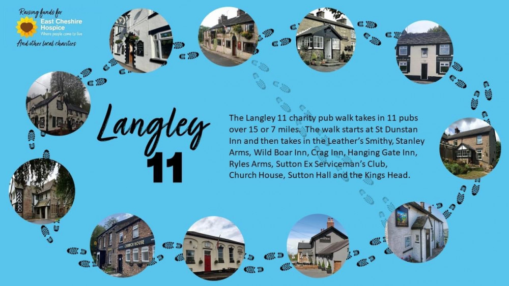 The event will begin at St Dunstans Inn, Main Rd, Langley, Macclesfield SK11 0BU. The event will begin at St Dunstans Inn, Main Rd, Langley, Macclesfield SK11 0BU.