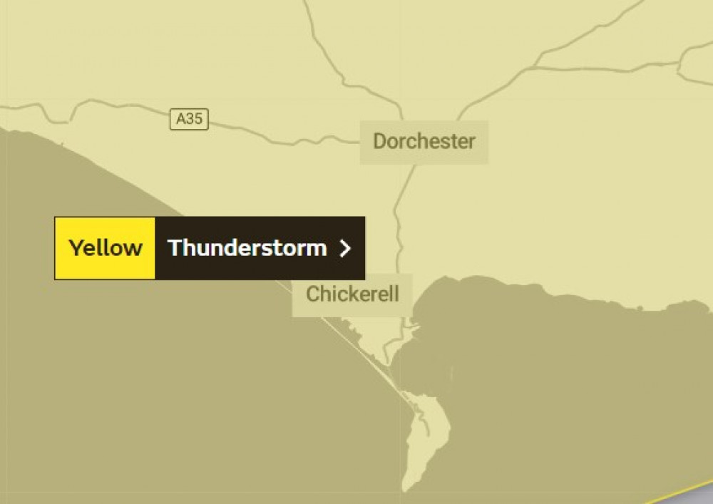 Weather warning for Dorchester. Weather warning for Dorchester.