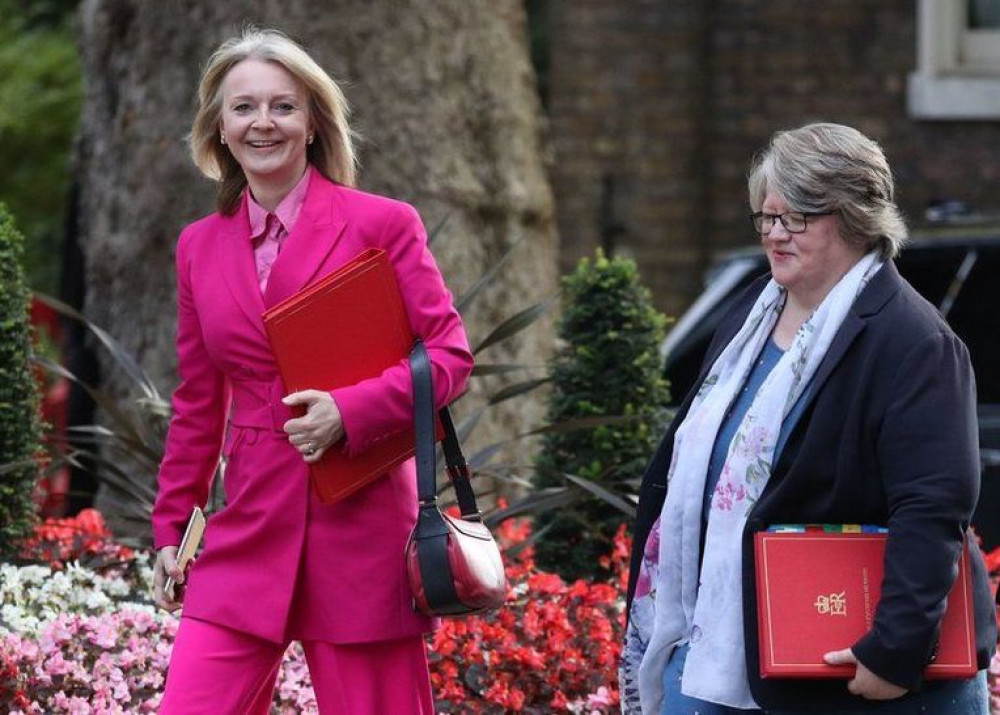 Liz Truss and Thérèse Coffey working closely together (Picture contributed) 