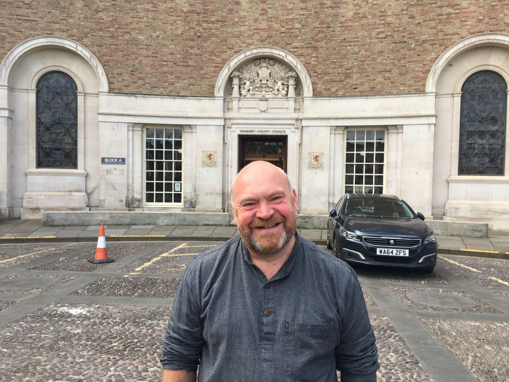 Councillor Bill Revans, Leader Of Somerset County Council, Outside County Hall In Taunton. CREDIT: Daniel Mumby.