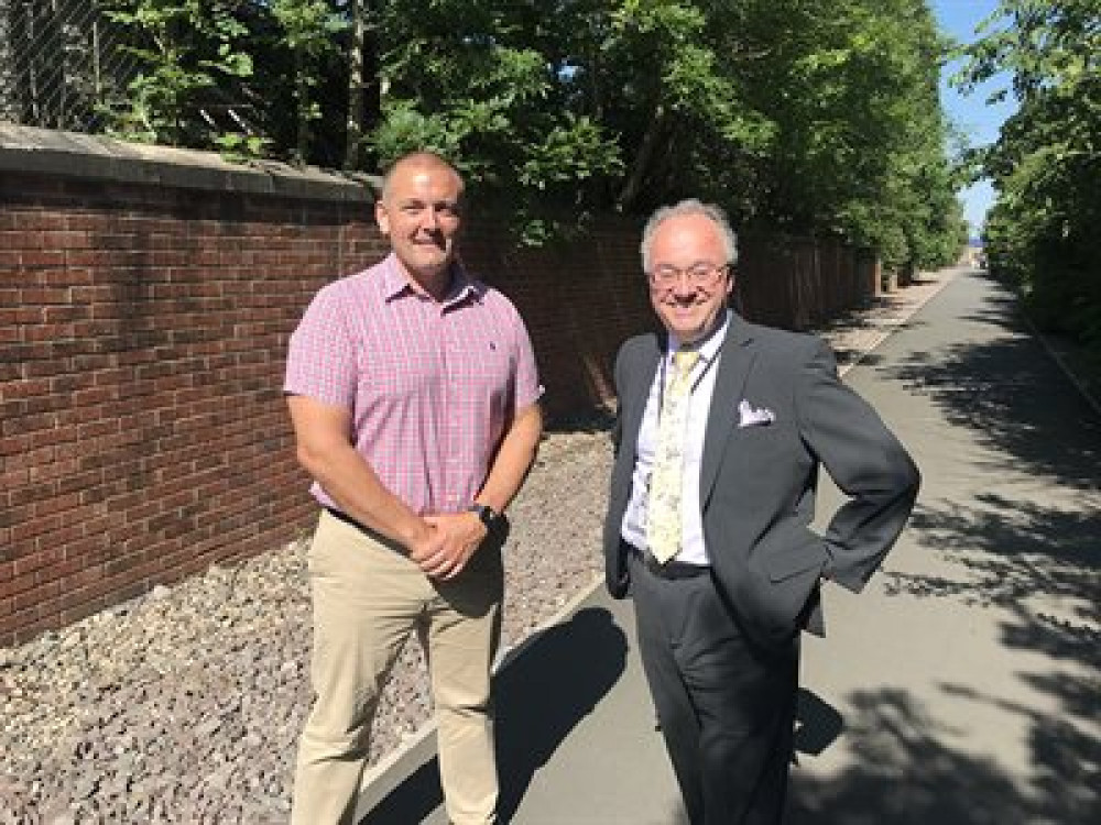 Cllr Craig Smith and Leicestershire PCC Rupert Matthews