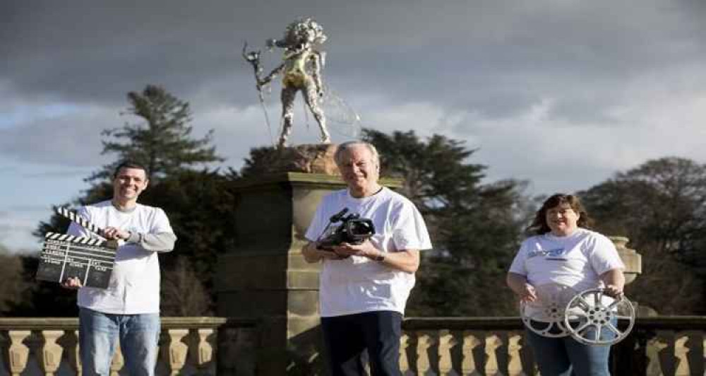 Richard Swancott and Andrea Sammons from Enjoy Staffordshire and Ray Johnson from Staffordshire Film Archives