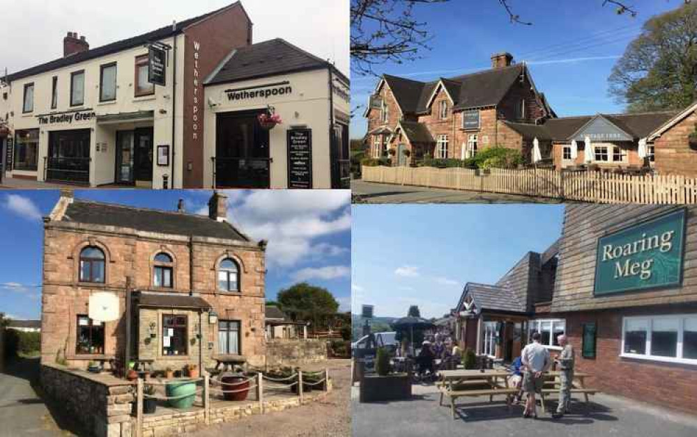 Just a few of the many pubs in and around Biddulph