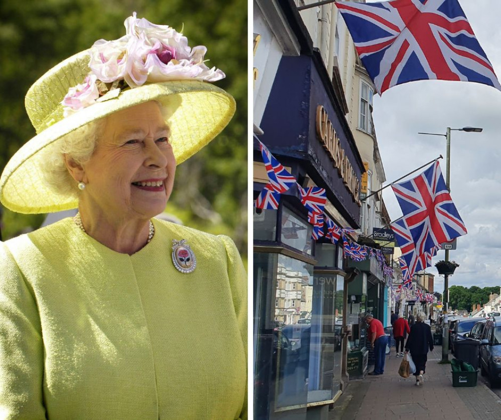 The Queen and Honiton celebrating her 70th year as Monarch 