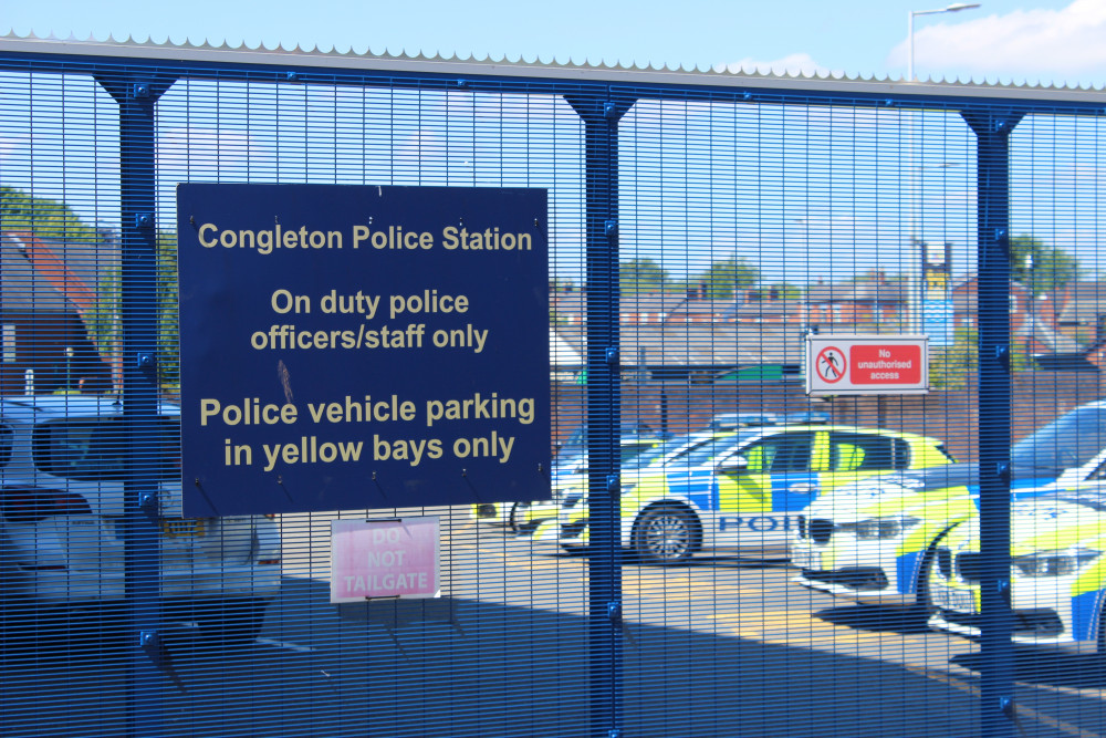 Congleton Police Station is located on Brunswick Street. (Image - Alexander Greensmith / Congleton Nub News)