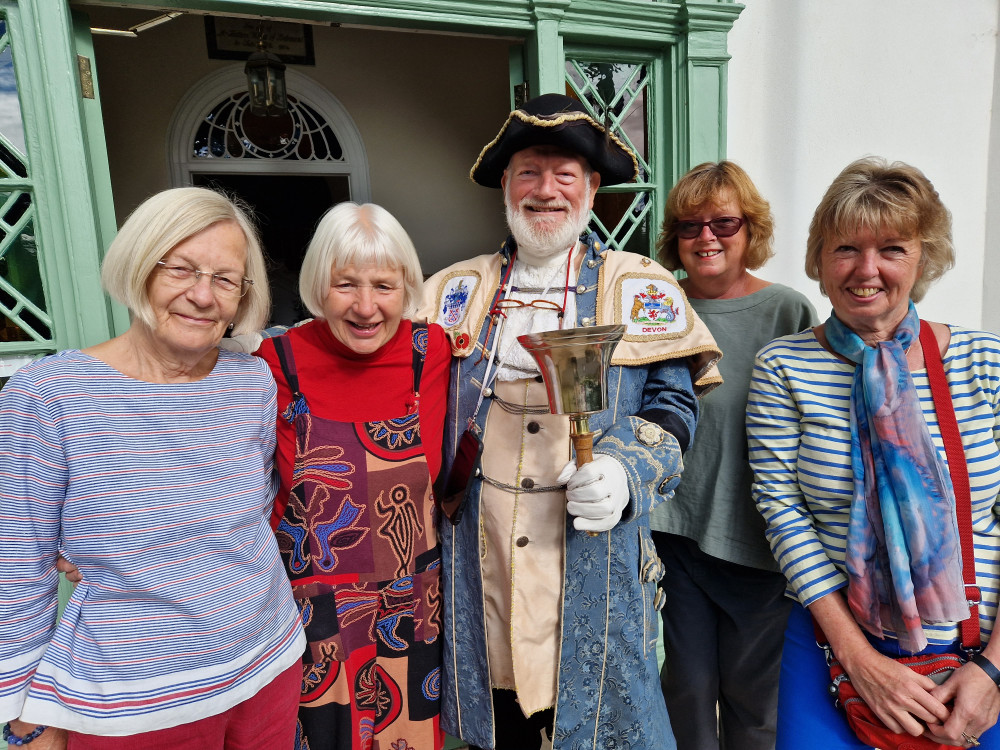 L to R: Bente Kumar, June Murrell, Roger Bourgein, Debbie Coles and Zan Nye