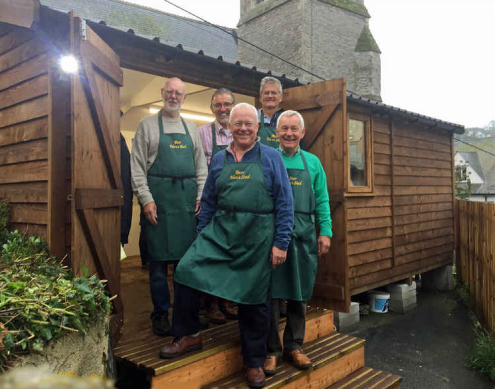 Members of Beer Men's Shed at their original workshop