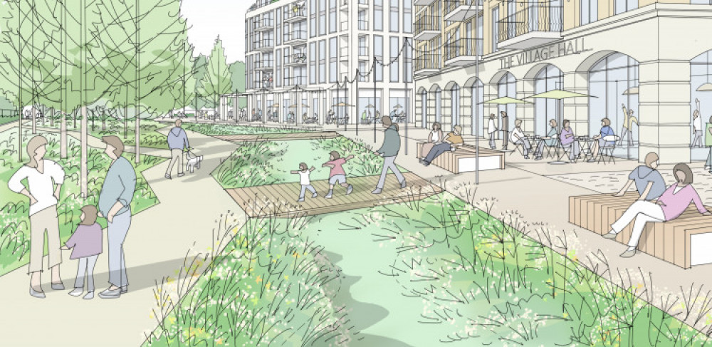 Artist’s impression of new community space fronting Kew Meadow Gardens. (Image: JTP) Artist’s impression of new community space fronting Kew Meadow Gardens. (Image: JTP)