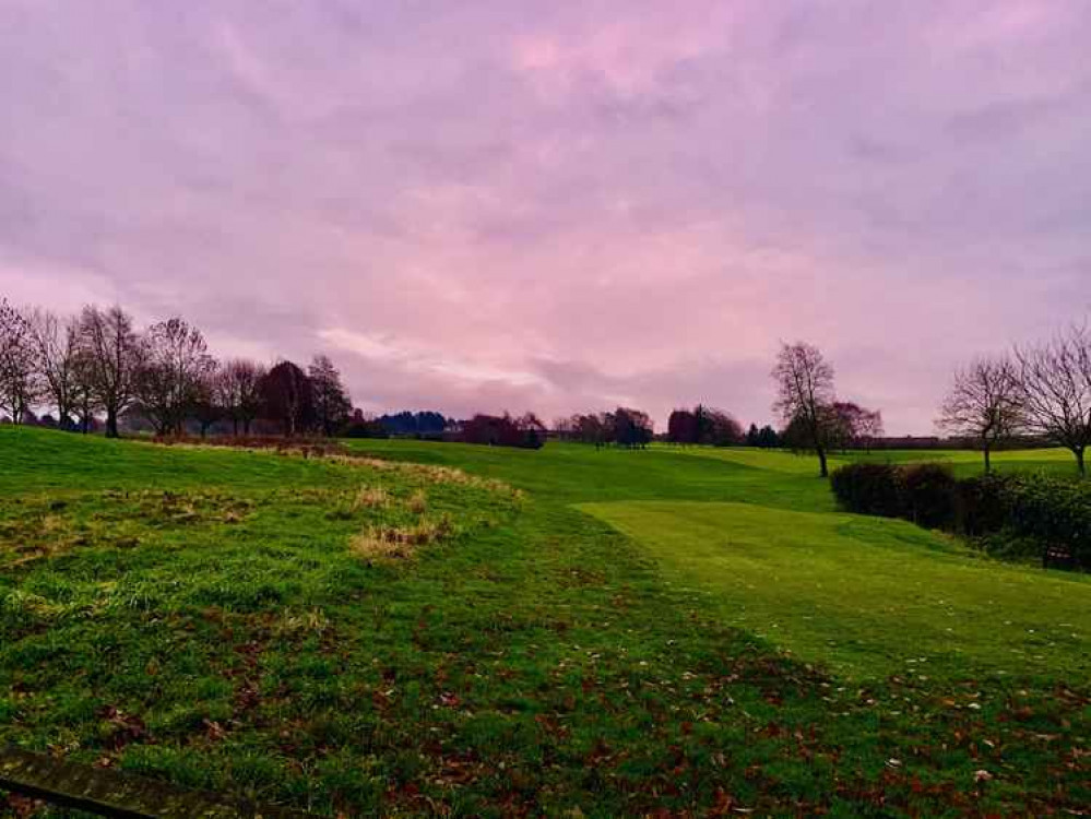 Sunset over Frodsham Golf Course Sunset over Frodsham Golf Course