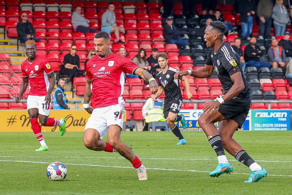 Courtney Baker-Richardson fired in his fifth goal of the League Two campaign (Picture credit: Kevin Warburton).