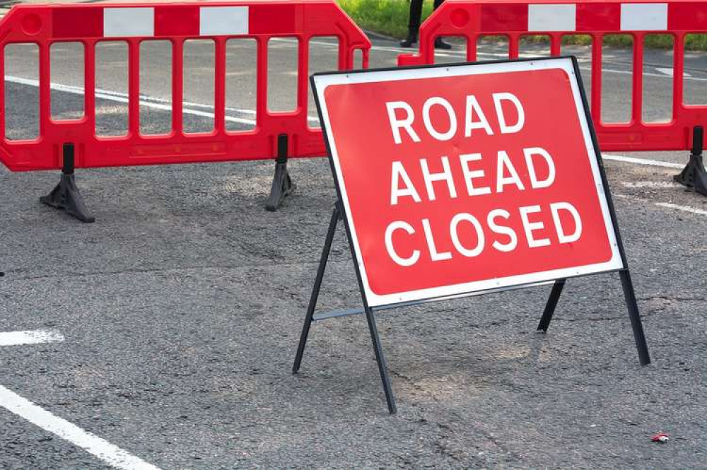 Roadworks in Bridport.