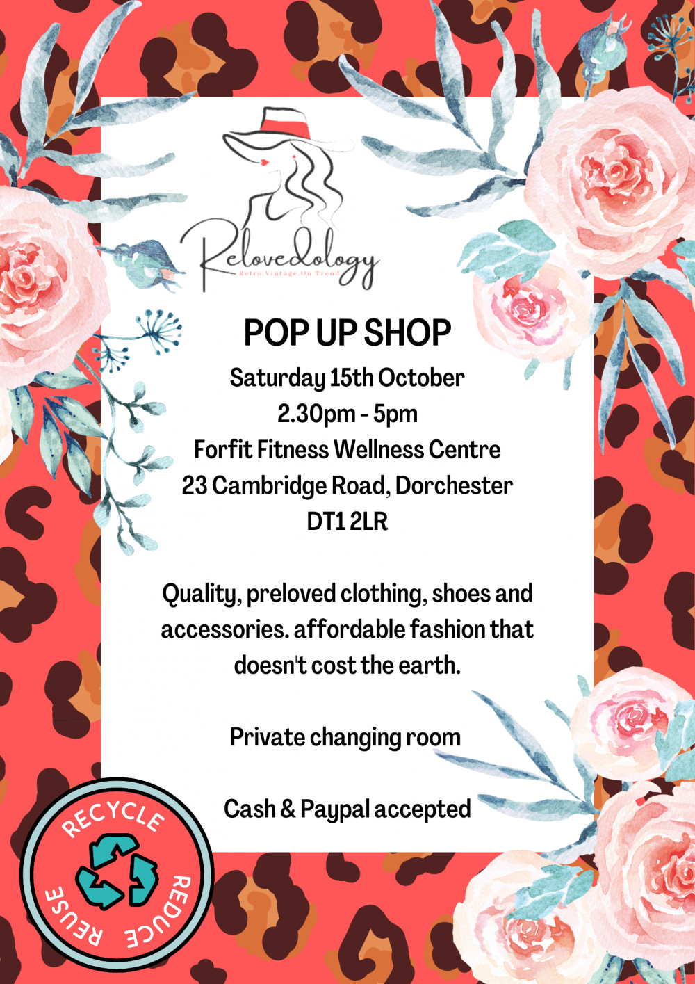 Pop up shop Dorchester