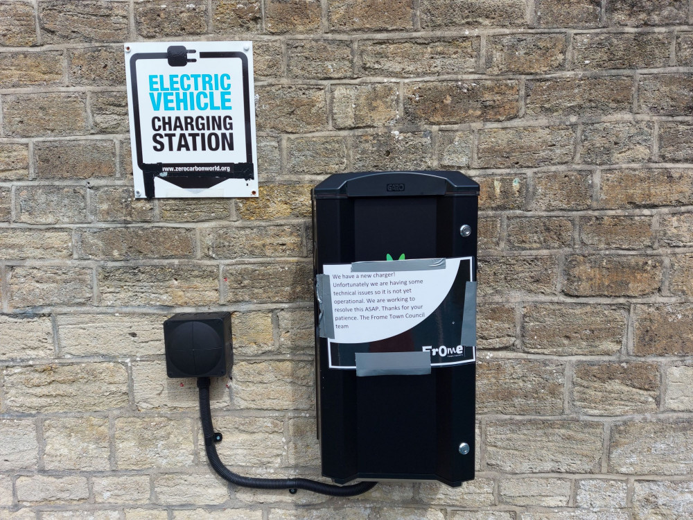 Electric charge point file photo Electric charge point file photo
