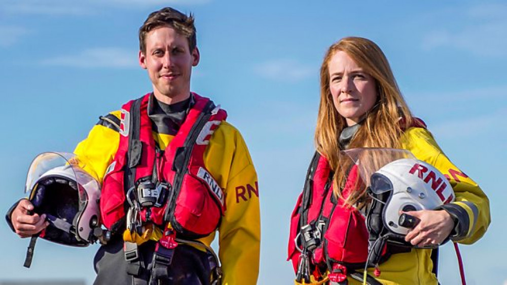 Tom Quinn and Liv Quinn, two of the crew members who will feature in this week's episode.