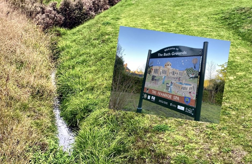 Gilwiskaw Brook flows openly from the north but is hidden in a culvert under the town centre