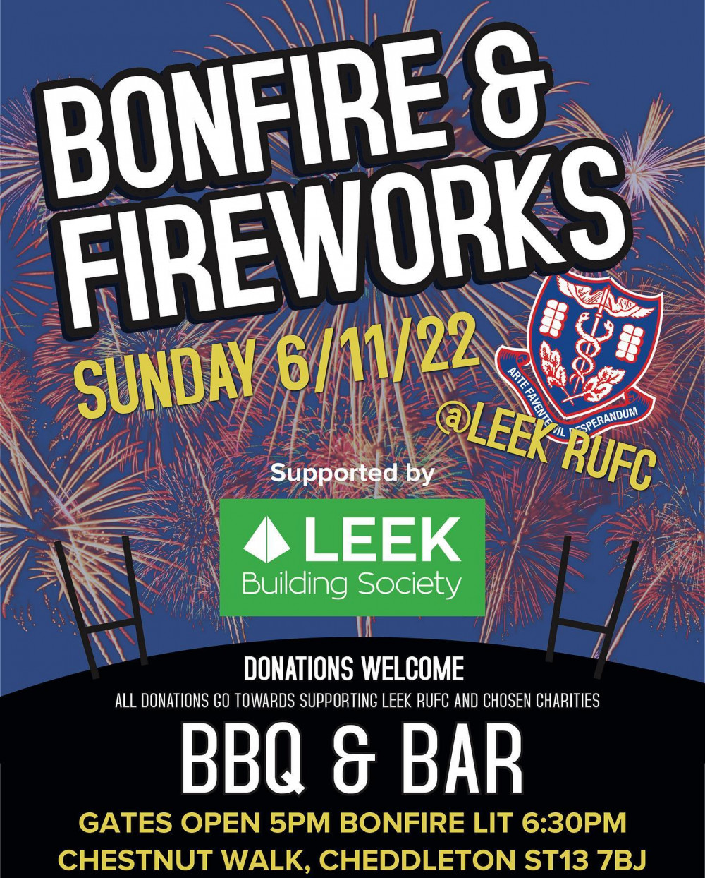 Leek Bonfire Night Leek Bonfire Night
