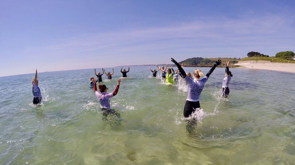 Longe Cote UK class on Gyllynvase beach.