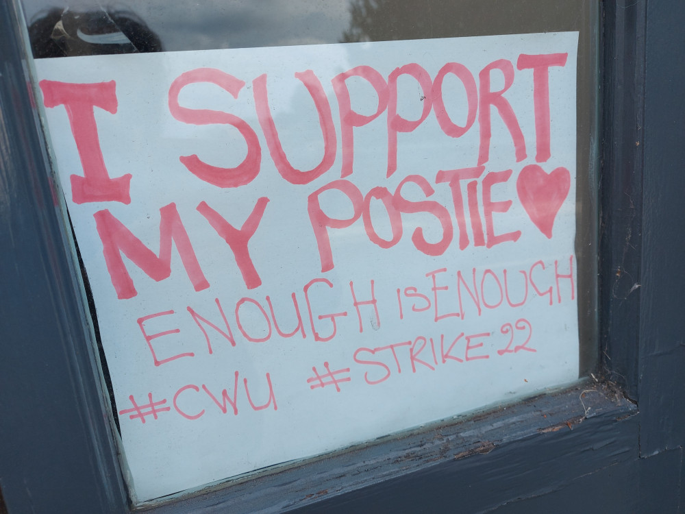 A sign of support A sign of support