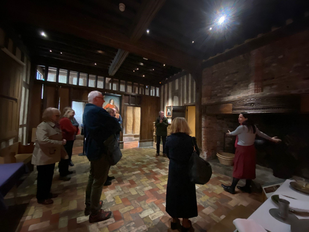 The group in the Great Hall, Ancient House Museum