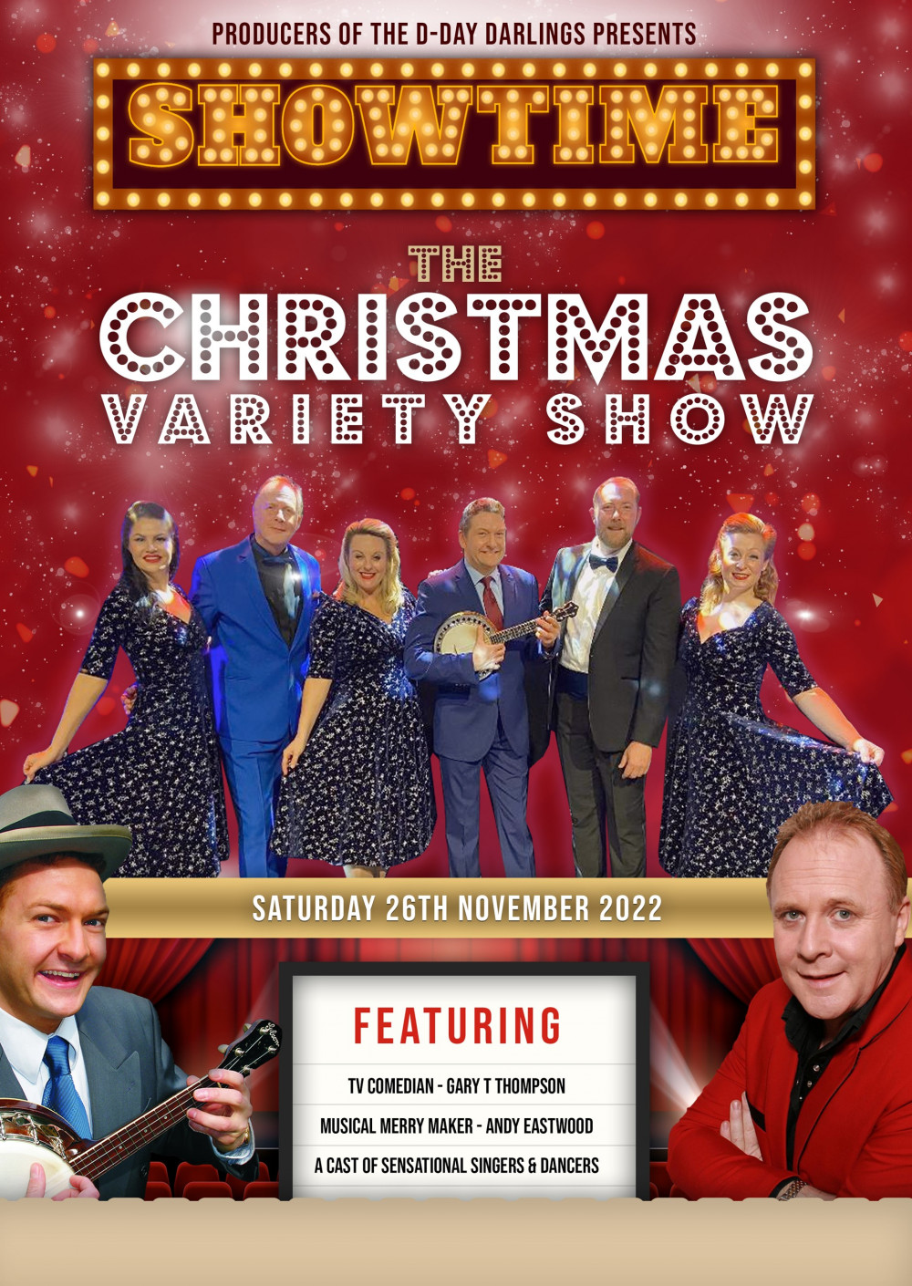 The D-Day Darlings Christmas Variety Show will be at the Century Theatre in Coalville The D-Day Darlings Christmas Variety Show will be at the Century Theatre in Coalville