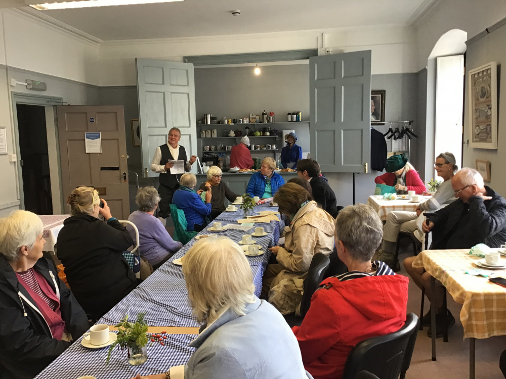 Poetry reading in the Bradshaw Room