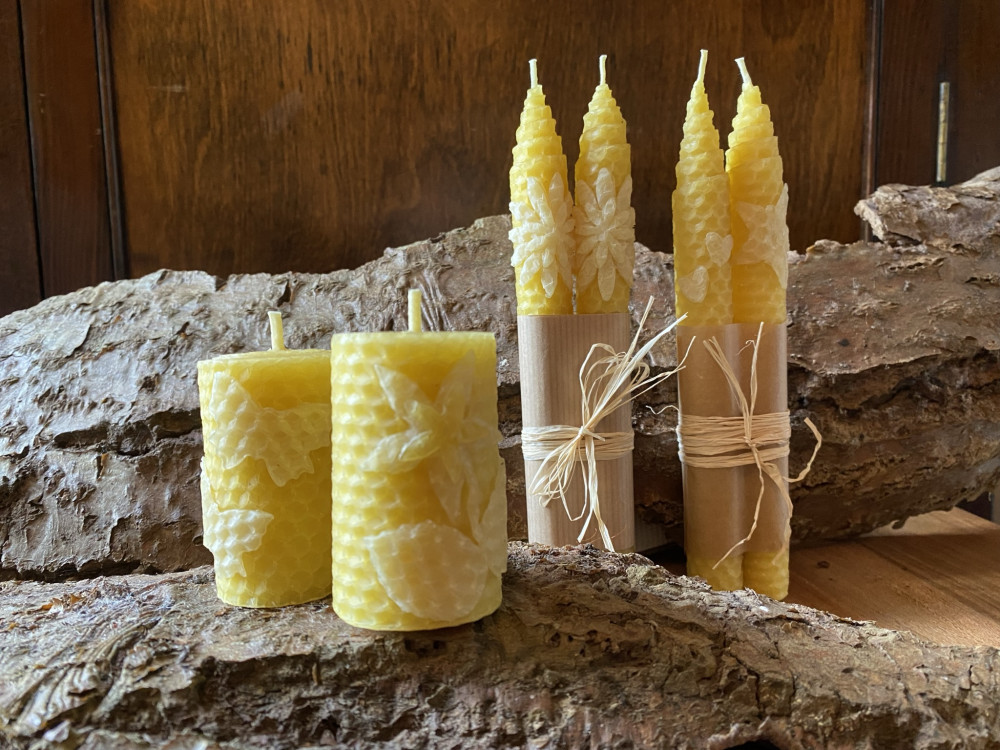 Rolled Beeswax Candles