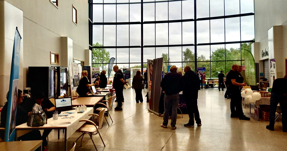 The Jobs and Skills Fair was held at Stephenson College. Photo: North West Leicestershire District Council