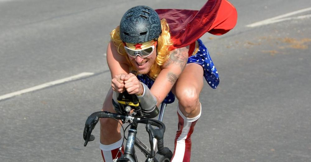 Many of the riders will be in fancy dress for the Coalville Wheelers organised event at Griffydam. Photo: Mark Bottrill