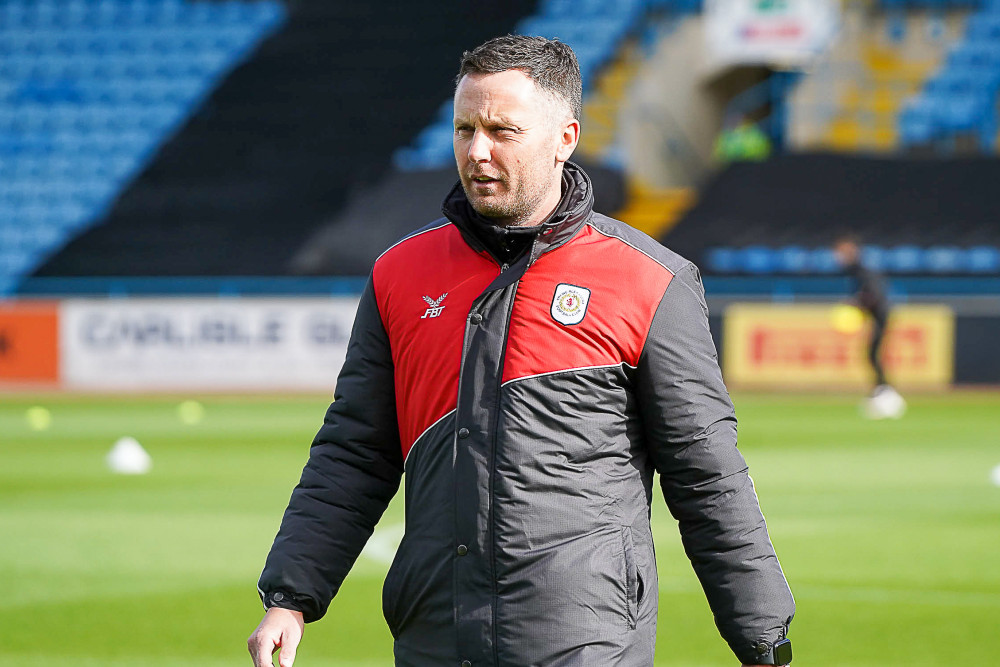 Crewe boss Alex Morris says his players need more time to prove their credentials (Picture credit: Kevin Warburton).