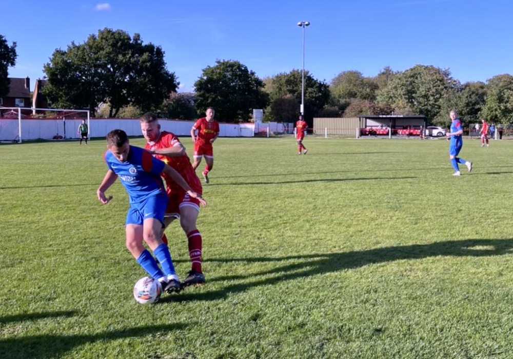 Action from Saturday's game at Coton Green. Photo: Ashby Ivanhoe Facebook page
