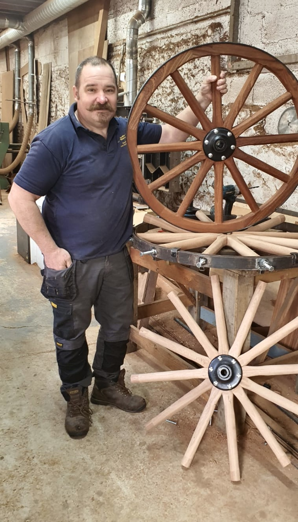 Greg Rowland of Mike Rowland & Son Wheelwrights and Coachbuilders in Colyton