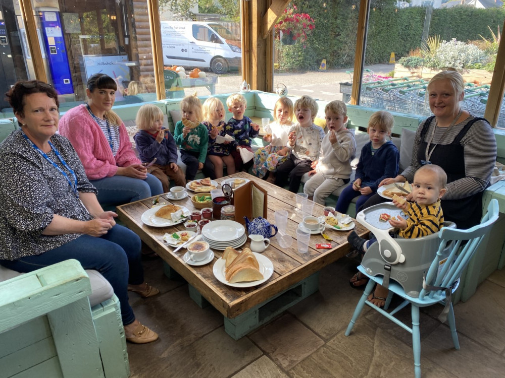 As well as their bear hunt activities, Colyton Caterpillars recently enjoyed a visit to Millers Farm Shop