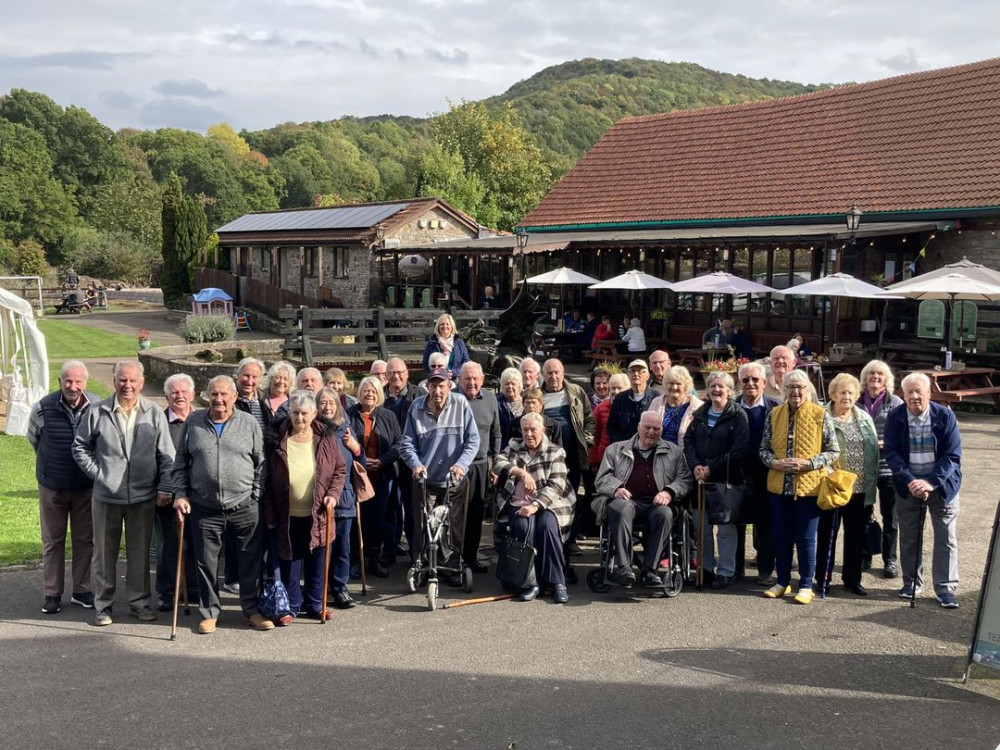 Smiles all around as they swapped the Somer Valley for the Wye Valley