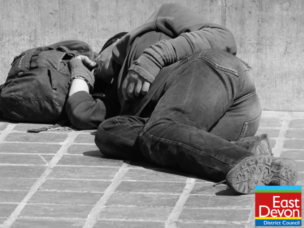 Rough sleeper stock image (EDDC)