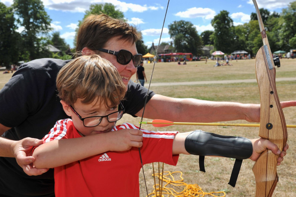 Archery on offer (Picture: Lucy Taylor Photography)