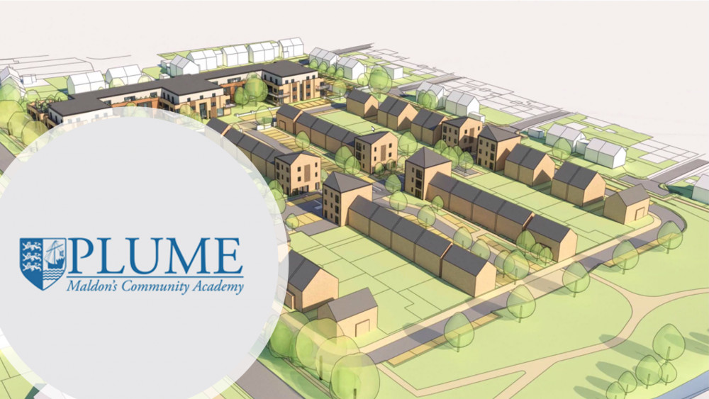 An aerial masterplan of the proposed development at Mundon Road. (Images: Essex Housing and Plume Academy)