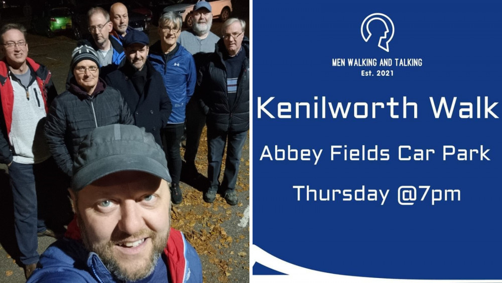 The south Warwickshire branch of the Men Walking and Talking Group meets at Abbey Fields Car Park every Thursday at 7pm (images supplied)