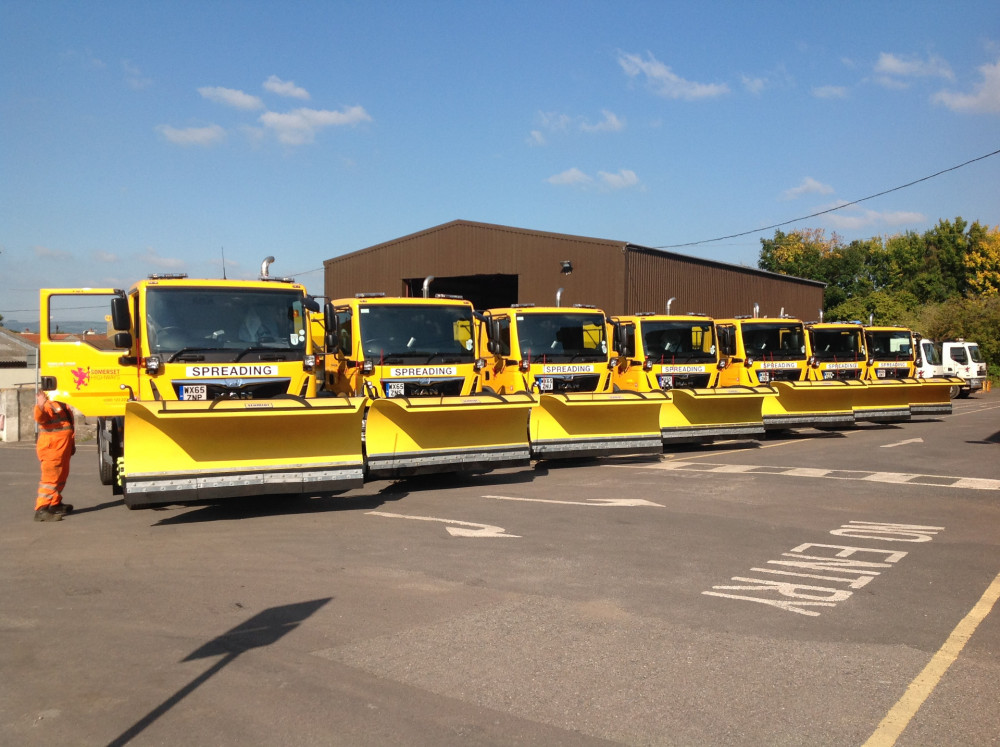 The gritters ready for action The gritters ready for action
