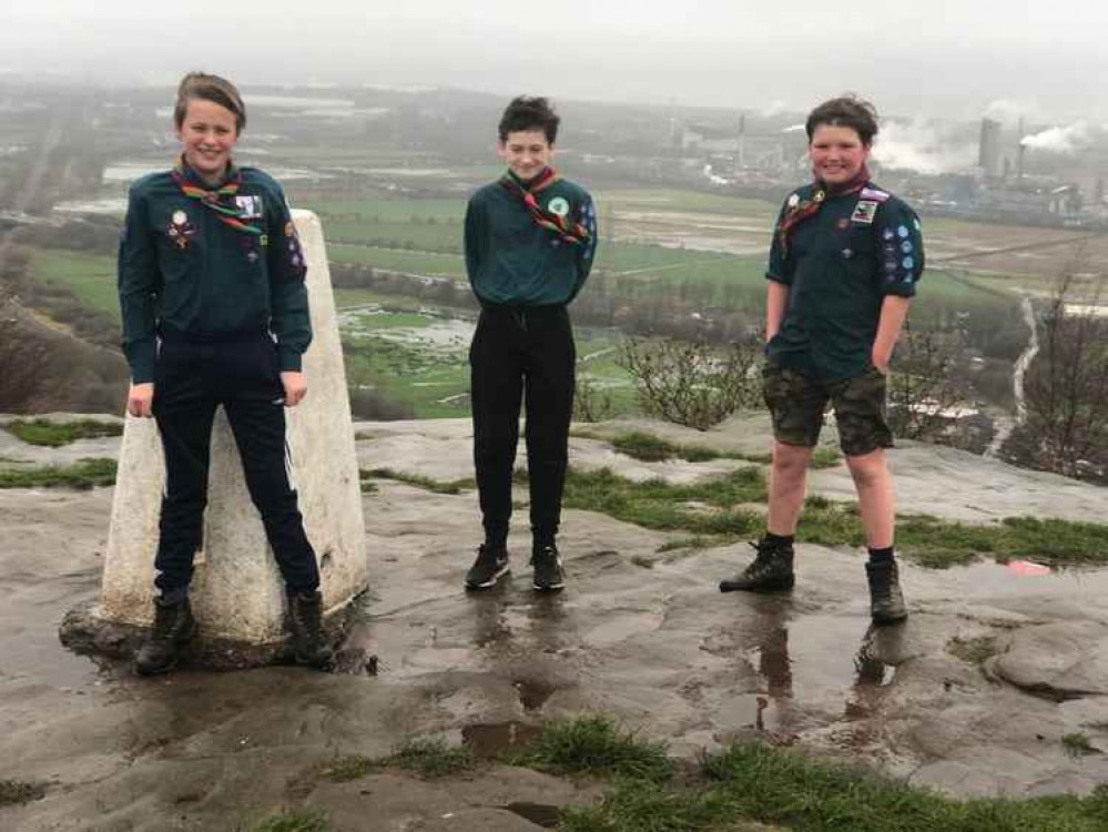 From left to right: Oscar, Blake and Caleb. Photo: Mersey Weaver Scouts From left to right: Oscar, Blake and Caleb. Photo: Mersey Weaver Scouts