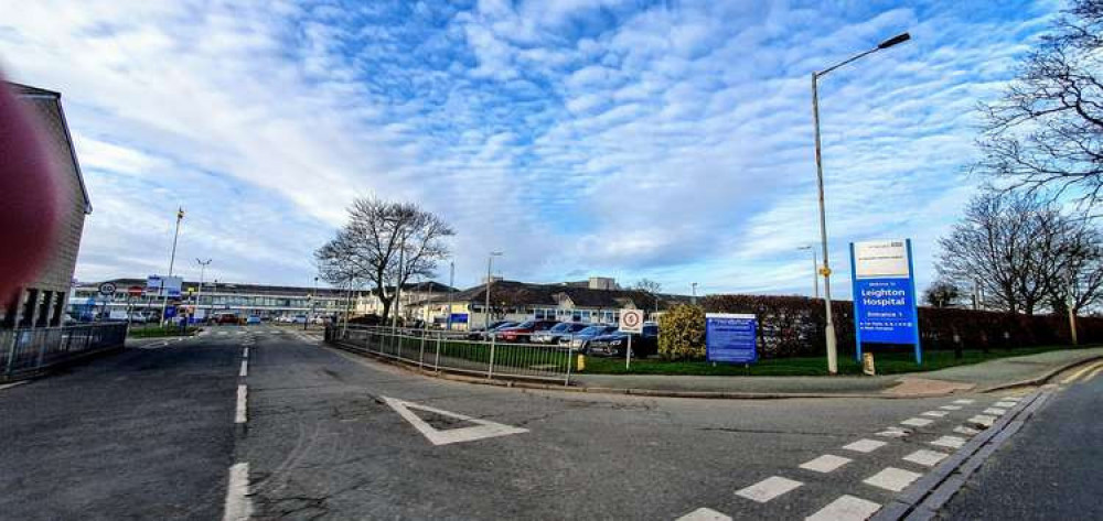 The woman was taken to Leighton Hospital after collapsing on Coppenhall Lane over the weekend - Saturday 22 October (Ryan Parker).