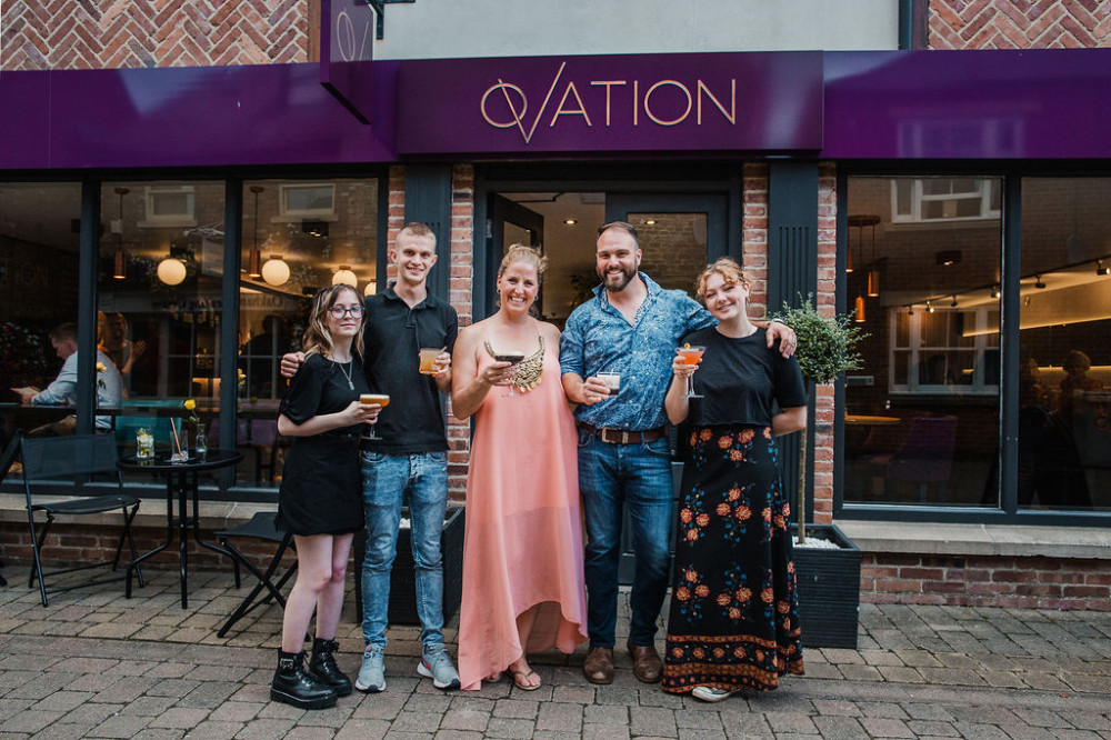 Bianca, Chris and the team recently celebrated the first birthday of Ovation (image courtesy of Ovation Wine & Spirit Bar)