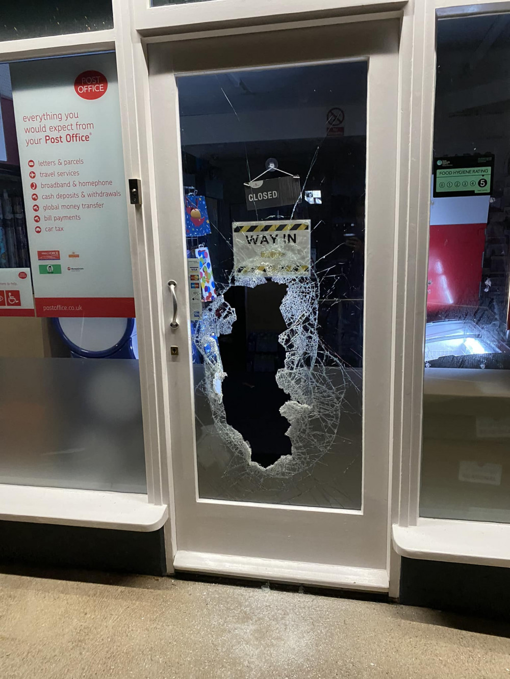 Seaton Post Office in Harbour Road was broken into last week (photo credit: Seaton Post Office, Facebook)