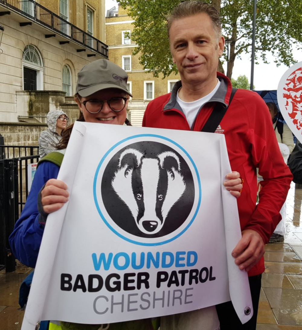 Jane Smith from Alsager with Chris Packham 