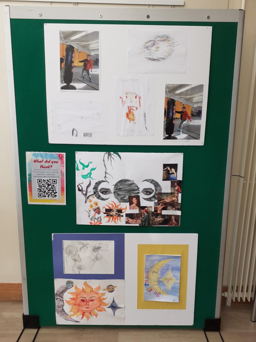 Some of the art at the exhibition in Taunton