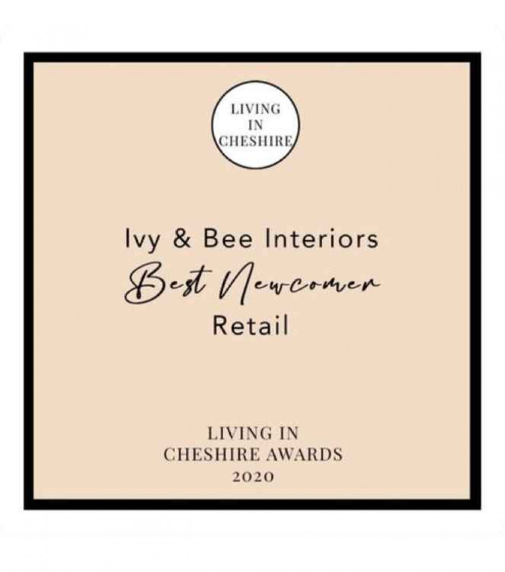 Ivy&Bee picked up Best Newcomer in the Living in Cheshire awards Ivy&Bee picked up Best Newcomer in the Living in Cheshire awards