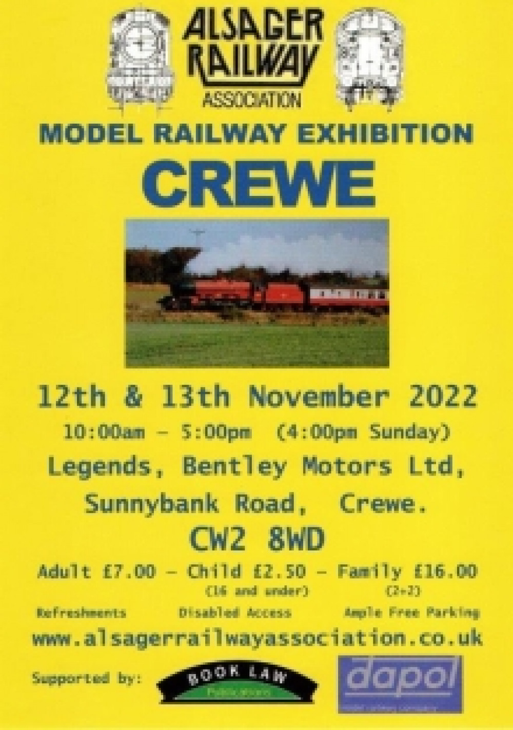 Model Railway Exhibition at Bentley Motors (November 12 to 13). Model Railway Exhibition at Bentley Motors (November 12 to 13).