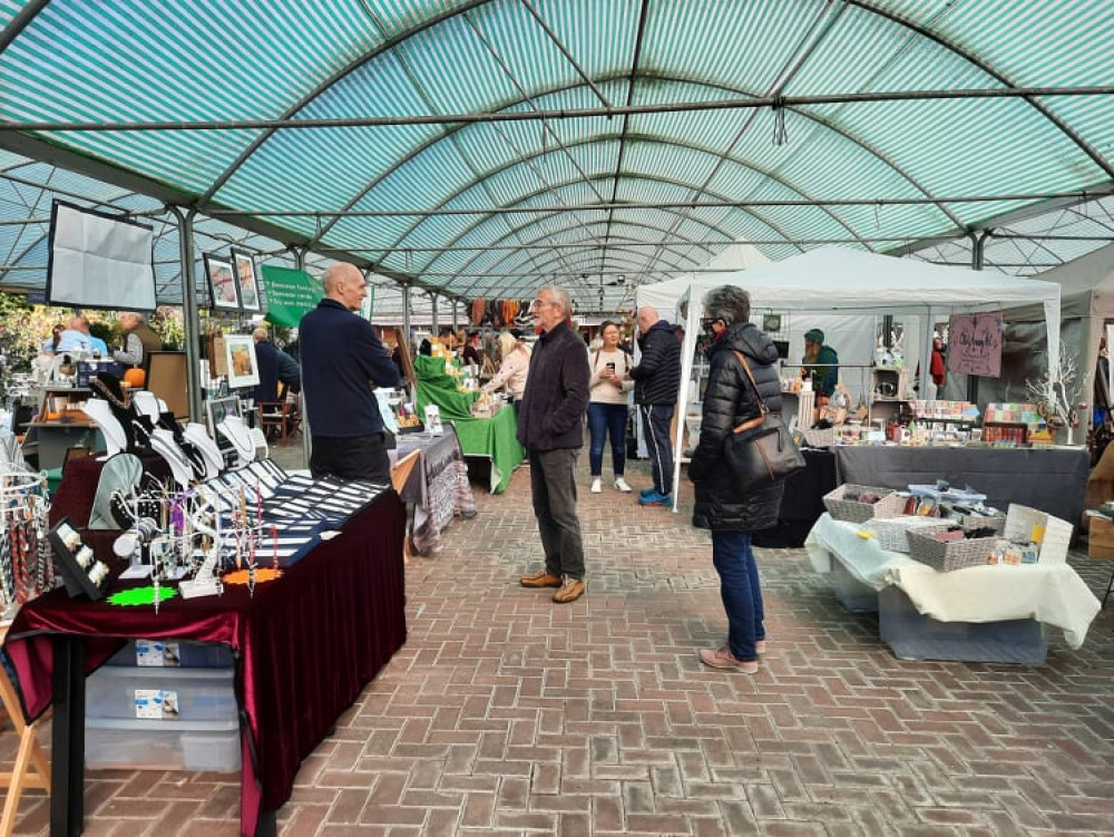 Guests enjoying a previous fair at the garden centre Guests enjoying a previous fair at the garden centre