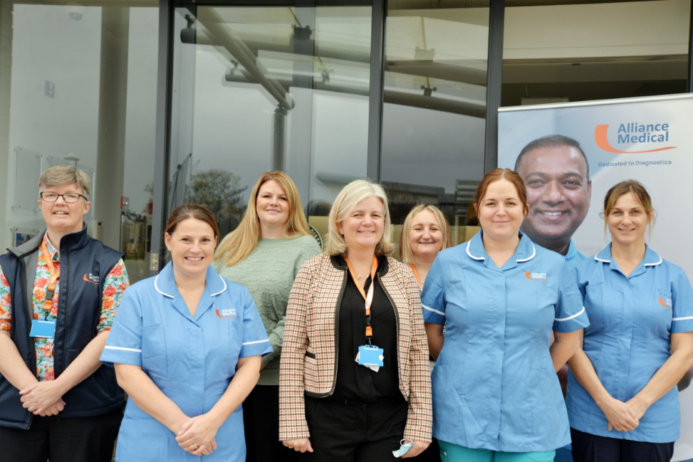 Staff at the centre - working alongside Somerset NHS