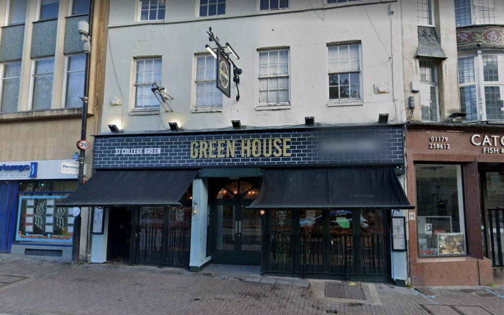 Green House bar In College Green, Bristol city centre (Image: Google Maps, free to use by all partners) Green House bar In College Green, Bristol city centre (Image: Google Maps, free to use by all partners)