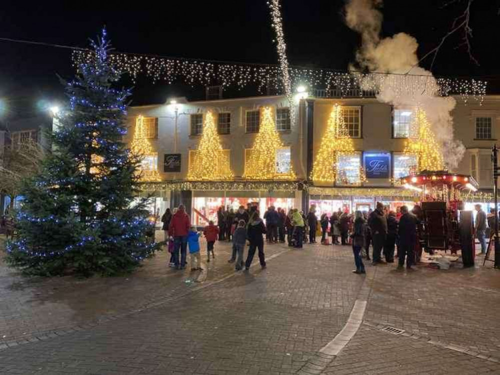 Christmas decorations in Sidmouth town centre (Sidmouth Town Council)